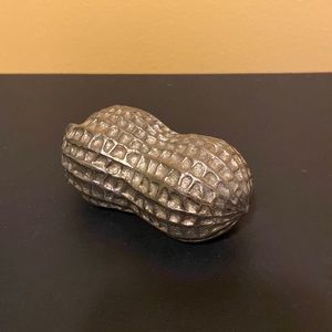 vintage silver peanut paperweight figurine